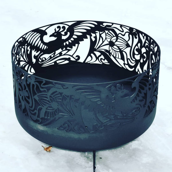 Outdoor bowl fire pit