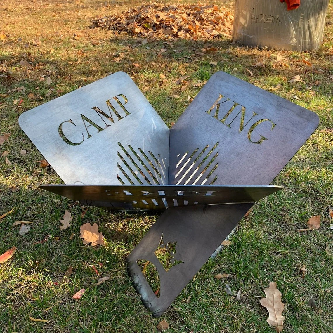 Collapsible Steel Fire Pit – BARBECUEPITSTOP