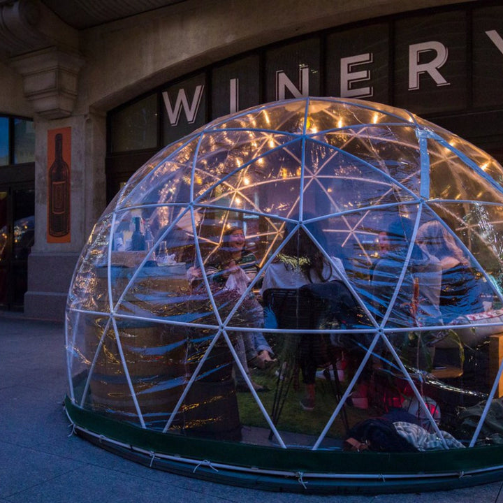 Garden Dome Tent 12 FT, Geodesic Dome Tent, Eco Geodesic Dome Kit, Full Transparent Waterproof Gazebo, Geo Dome, Bubble Tent