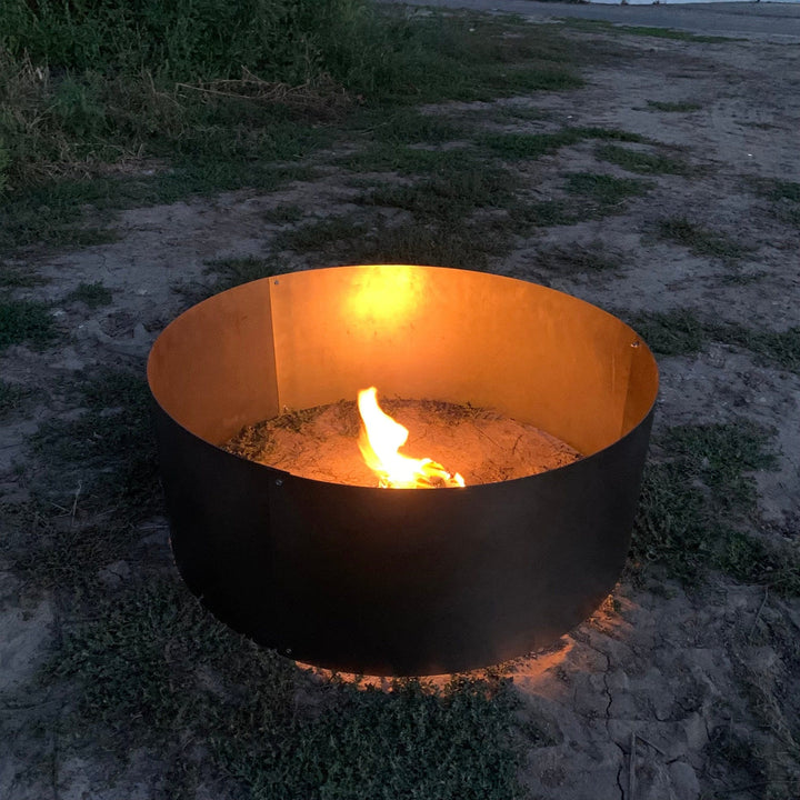 Heavy Duty Fire Pit Ring, Solid Fire Backyard Fire Ring, Outdoor Metal Fire Pit With Family Name, Nature Patio Fire, Campground Fire Pits