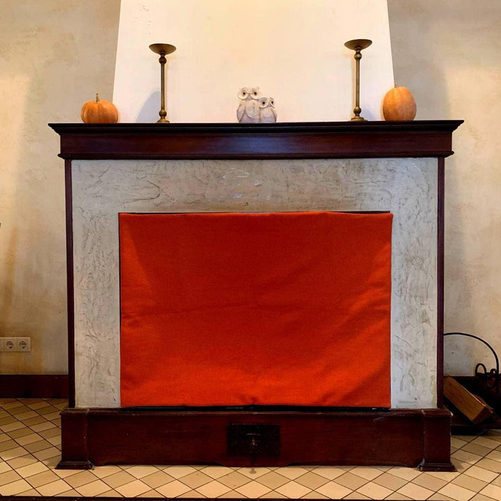 Fireplace Draft Stopper, Fireplace Screen, Self-Adhesive Fireplace Draft Eliminator, Fireplace Cover,  Magnet Fireplace Screen