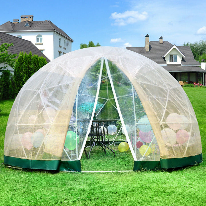 Garden Dome Tent 9.5ft, Full Transparent Waterproof Greenhouse, PVC Garden Igloo, Geodesic Dome Kit, Wedding Restaurant, Bubble Tent Kit