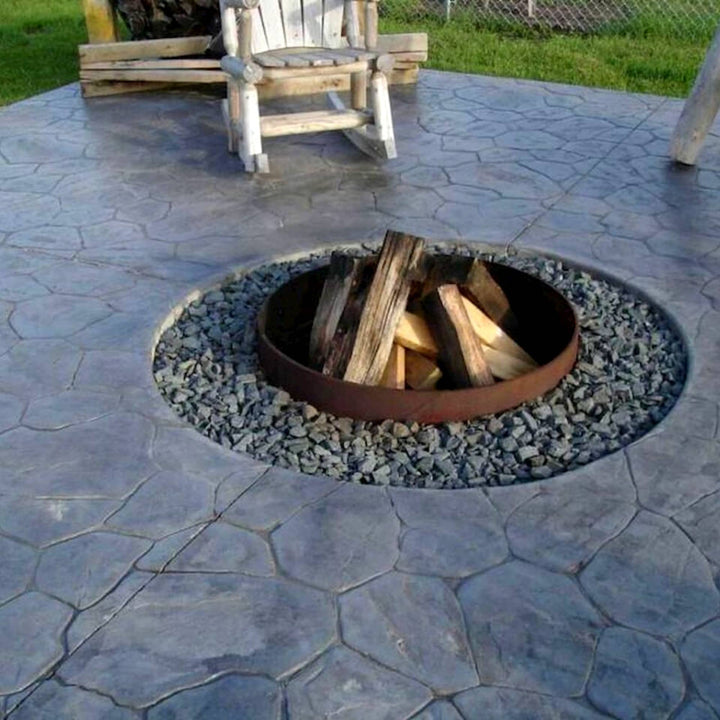 Heavy Duty Fire Pit Ring, Solid Fire Backyard Fire Ring, Outdoor Metal Fire Pit With Family Name, Nature Patio Fire, Campground Fire Pits