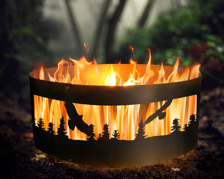 Custom Fire Ring, Personalized Backyard Fire Ring, Heavy Duty Fire Pit, Wood Burning Pit, Personalized Fire Pit, Unique Design Fire Ring