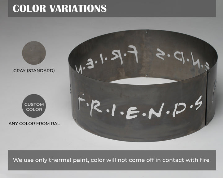 Custom Fire Ring, Heavy Duty Outdoor Fire Pit, Personalized Backyard Fire Ring, Outdoor Wood Burning Pit, Heavy Duty Outdoor Fire Pit