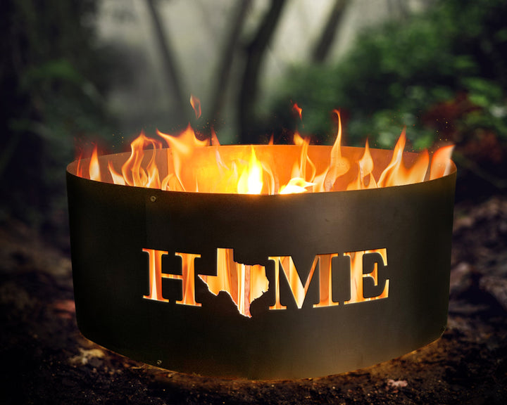 Custom Fire Ring, Personalized Backyard Fire Ring, Heavy Duty Fire Pit, Wood Burning Pit, Personalized Fire Pit, Unique Design Fire Ring