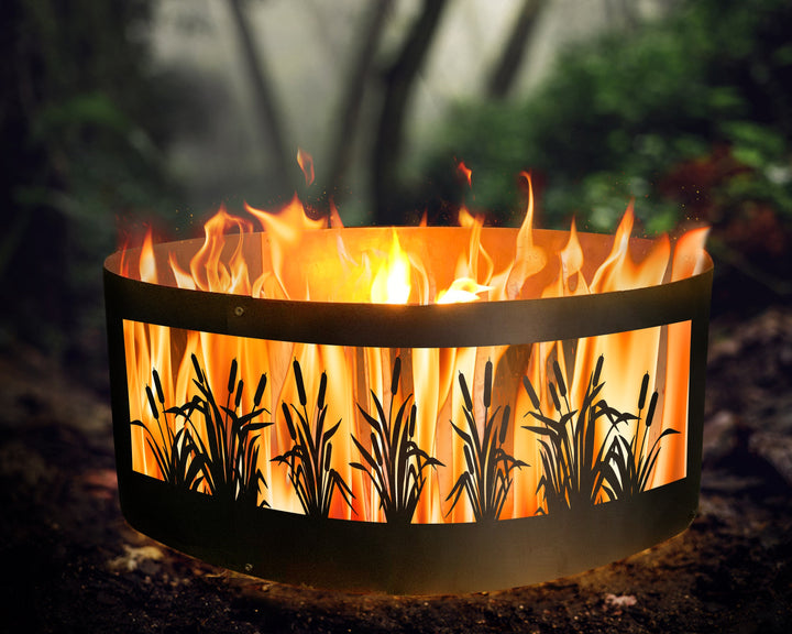 Custom Fire Ring, Heavy Duty Outdoor Fire Pit, Personalized Backyard Fire Ring, Outdoor Wood Burning Pit, Heavy Duty Outdoor Fire Pit