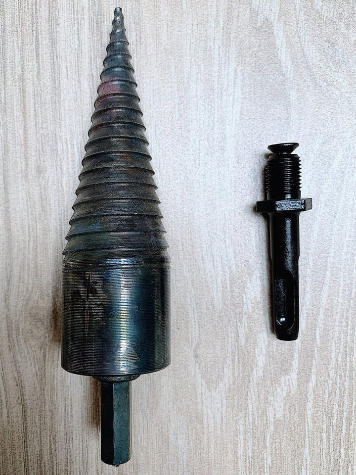 Twist Firewood Drill Bit, Cleaver for Harvesting Firewood, High Speed Wood Chipper For Electric Drills / Hammers, Screw Splitting Cone